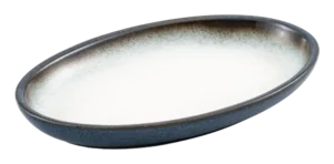 Deep Oval Plate Shiraz Blue Porcelain 25 Cm 11227103