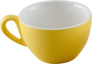 Round Yellow Porcelain Coffee Mug 250 Ml 16904184