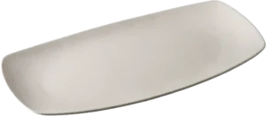 Rectangular Rose Plate Matte White Porcelain 17412685 35X18