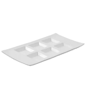 لوح بلوري مستطيل بستة مقابس 26×14 سم 100A3734