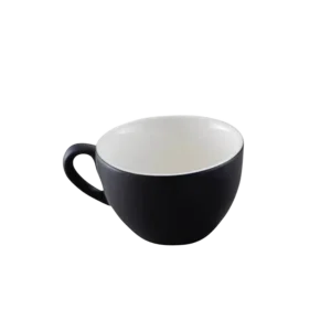 Black Porcelain Round Cappuccino Mug 320 Ml 10104186