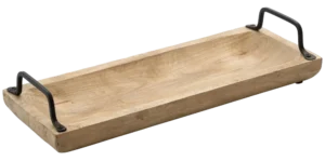 Solid Wood Plate 40X15X7 With Handles***17602123