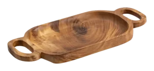 Solid Wood Tray With Handles 35X27X15X2.5 Cm**17623002