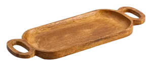 Solid Wood Tray With Handles 41X32X15X2.5 Cm**17623003