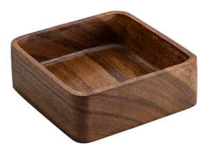 وعاء خشبي مربع 20X7.5 سم**17623006