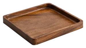 طبق خشبي مربع 30 × 3.5 سم **17623242