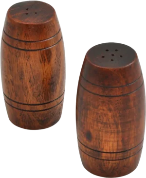 Wooden Barrel Salt Shaker***13402080