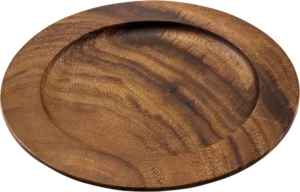 Round Plate, Match Wood, 25Cm***10004121