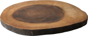 لوح خشب صلب دائري مع لحاء 40X2.5 سم ***17605040