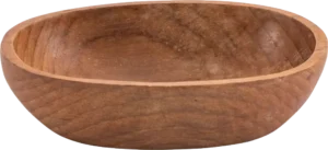 طبق بيضاوي، خشب صلب، 18×13×5 سم 17608102
