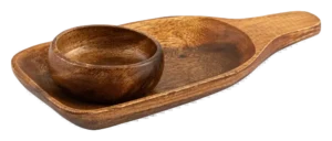 Round Serving Dish + Sauce Bowl 30X14X2.5 Cm 17622055