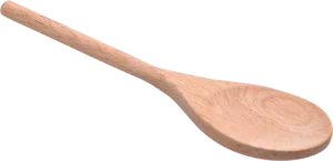 ملعقة خشبية مستديرة من خشب الزان 30 سم ***18801022