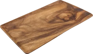 طبق خشبي مستطيل 50×30 سم***10001312