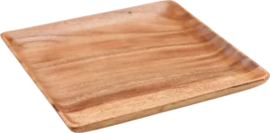 طبق خشبي مربع 30 سم ***10002120