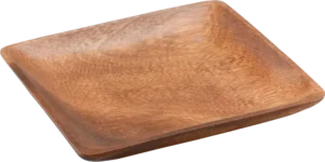 طبق خشبي مربع 15 سم ***10002123