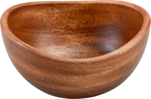 سلطة خشب صلب مموج 15×8 سم ***10002806