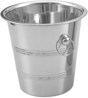 Stainless Steel Champagne Bucket With Striped Rings***13601204