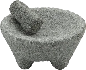 Rough Marble Mortar And Pestle 20 Cm***10762411