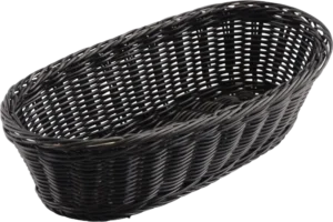 Oval Basket Black 28X15X7 Cm***18724069