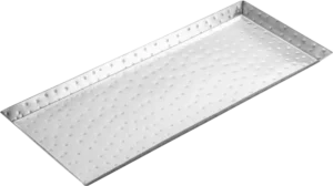Hammered Stainless Steel Plate 36X15X1.5 Cm***13600362
