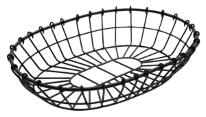 Oval Basket Black 28X20.5X6***13601153