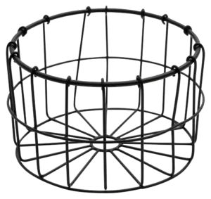 Round Basket Black 18X11.5***13601158