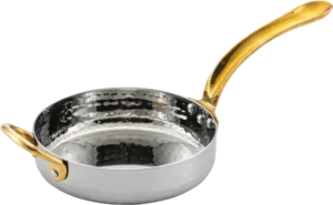 Mini Stainless Steel Box, Brass Handles, 12X3.5 Cm***13601312