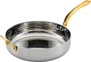 Mini Stainless Steel Box, Brass Handles, 18X4.5 Cm***13601318