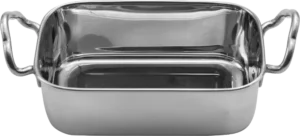 Rectangular Pan With Stainless Steel Handles 14X9X4.5Cm***13602053