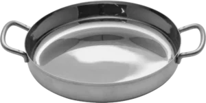 Mini Deep Frying Pan, 2 Handles, Stainless Steel, 18X3 Cm***13602418