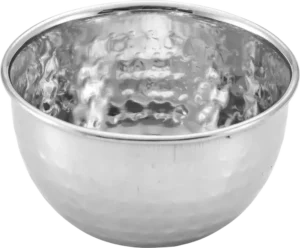 Hammered Stainless Steel Round Sauce Pot 8 Cm***13602808
