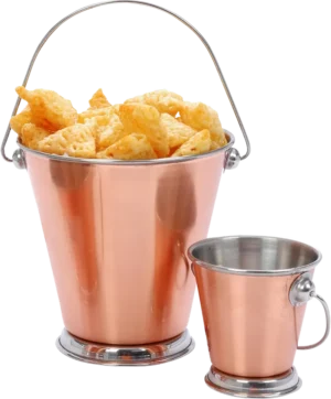 Hammered Copper Plated Bucket 13X13 Cm***13603013