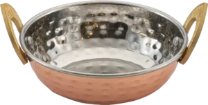 Mini Frying Pan, 2 Handles, Copper Plated, 13X4 Cm***13603113