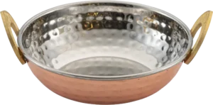 Mini Frying Pan, 2 Handles, Copper Plated, 14.5X4.5 Cm***13603115