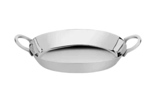 Oval Stainless Steel Frying Pan 2 Handles 26 Cm***1360S023