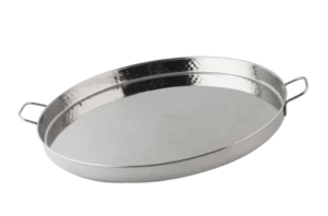 Hammered Stainless Steel Bowl 36X3 Cm***1360S028