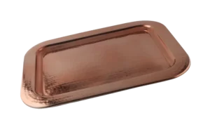 Rectangular Tray, Copper Plated, 42X33X1 Cm***1360S036