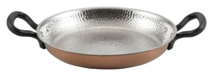 3-Layer Stainless Steel-Aluminum-Copper Frying Pan With 2 Handles 24X4 Cm