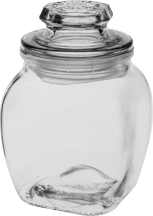 Square Jar With Glass Lid 190 Ml 14115289