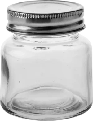 Round Jar With Stainless Steel Lid 85 Ml***14115375