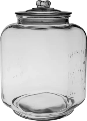 Round Jar With Glass Lid 5.4 Liters***14115502