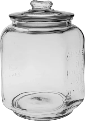 Round Jar With Glass Lid 3.3 Liters***14115503