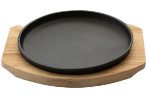 Cast Iron Plate With Wooden Base 22 Cm ***10632518