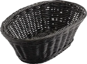 Oval Basket Black 23X15X7Cm***18724072