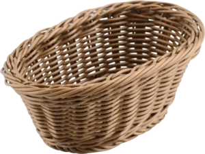 Oval Basket, Gray, 19X12X7 Cm***18754006