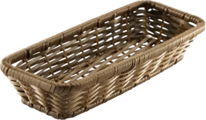 Rectangular Basket, Gray, 29X12X5 Cm***18759015