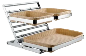 Hanging Serving Trays With Stainless Steel Baskets***19108213