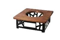 Iron+Wood Induction Stand