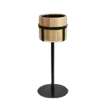 Wooden Barrel Champagne Stand 79 Cm