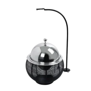 Rattan Serving Dish 25 Cm Height 30 Cm 1500Ml Black